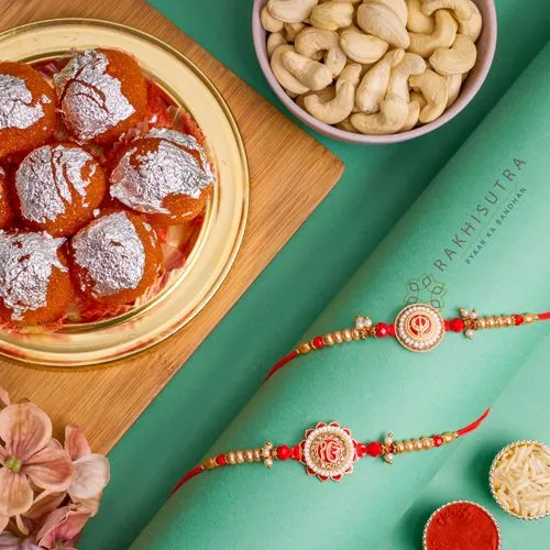 Elegant Punjabi Rakhi N Treats Combo