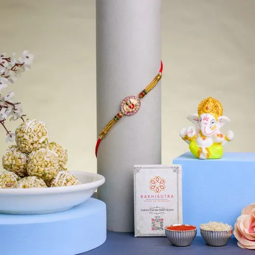 Divine Ganesha Rakhi Gift Set