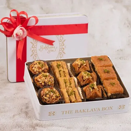 Rakhi Special  Deluxe Assorted Baklava Tin