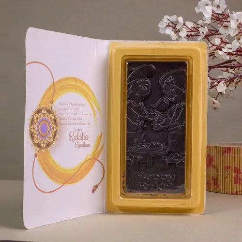 Graceful Rakhi Chocolate Note Book Gift