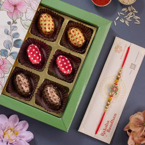 Special Rakhi with Gourmet Chocolates