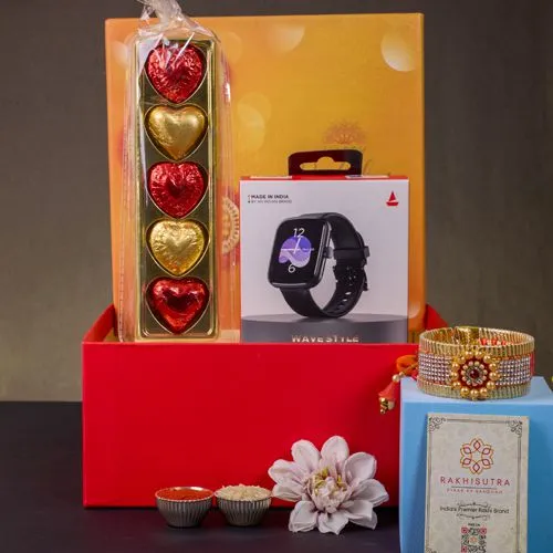 Stylish Rakhi and Sweet Chocolate Treats