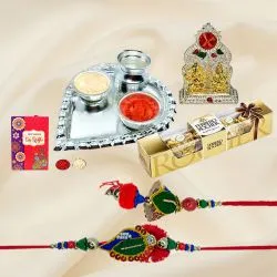 Paan Thali with Mandap Chocolate N Bhaiya Bhabhi Rakhi