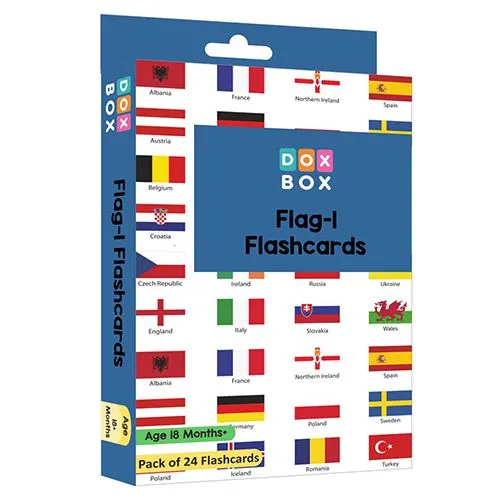 Flags Flashcards  24 Laminated Set