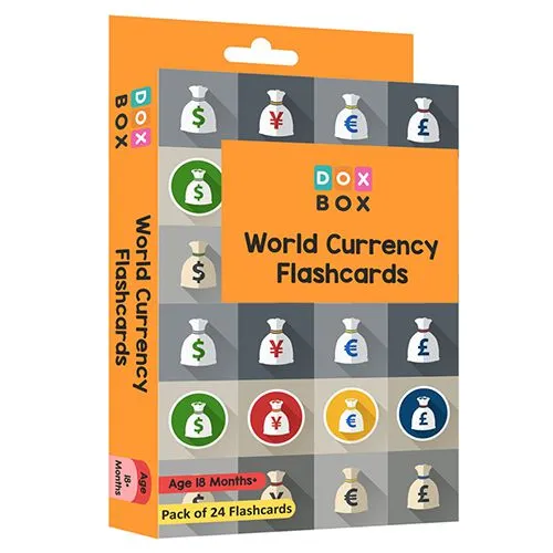 Learn Currencies  24 Flashcards Pack