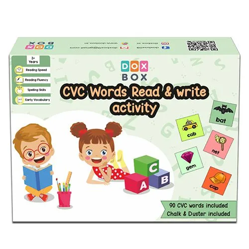 Interactive CVC Cards Chalks  N  Duster