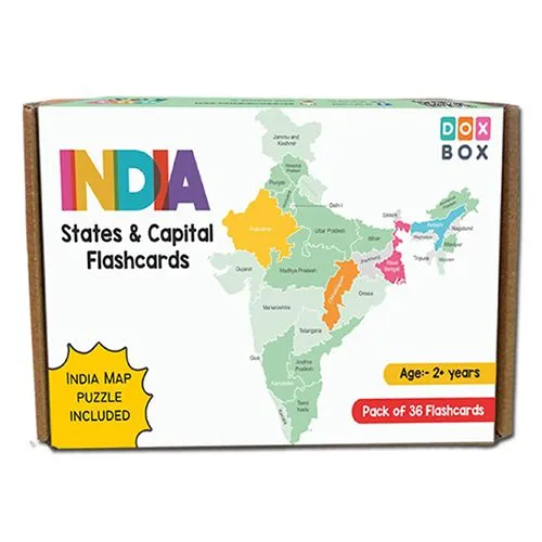 Explore India  States and Union Territories Learning Cards