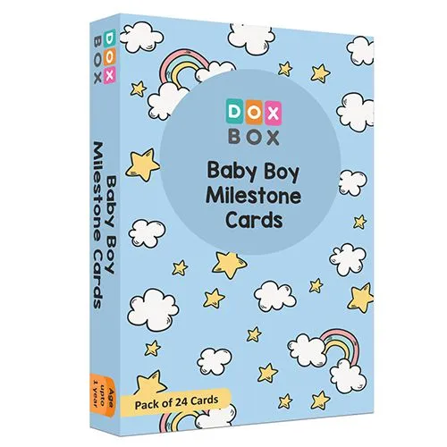 Baby Boy Firsts Memory Cards