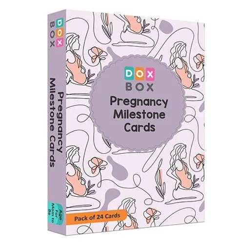 Beautiful Pregnancy Milestone Flashcards Set